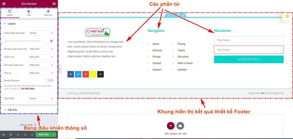Tạo Footer Cho Website